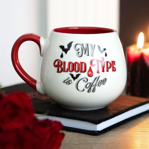 My Blood Type is Coffee Rounded Mug - The Gift Cabin UK