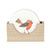 Winter Robin Coaster Set - The Gift Cabin UK