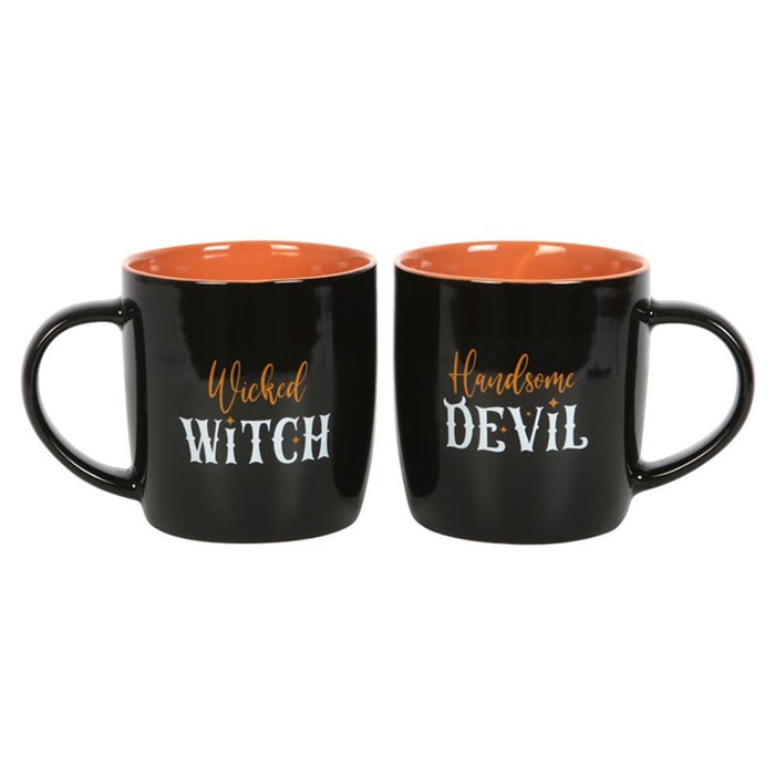 Wicked Witch and Handsome Devil Couples Mug Set - The Gift Cabin UK