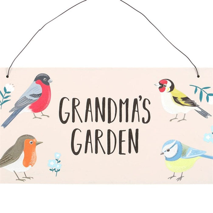 Grandma's Garden British Garden Birds Sign - The Gift Cabin UK