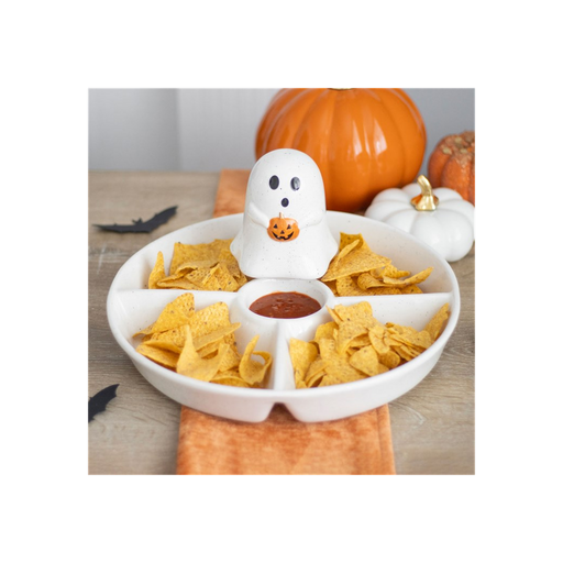 Ghost Chip & Dip Snack Dish - The Gift Cabin UK