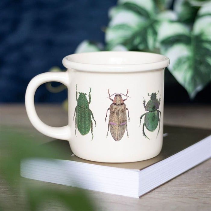 Off White Beetle Mug - The Gift Cabin UK