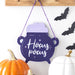 Hocus Pocus Cauldron Shaped Hanging Sign - The Gift Cabin UK