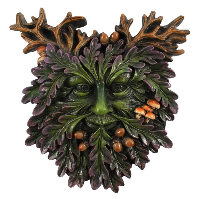 Green Man Small Face Plaque - The Gift Cabin UK