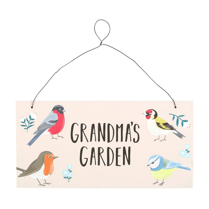 Grandma's Garden British Garden Birds Sign - The Gift Cabin UK