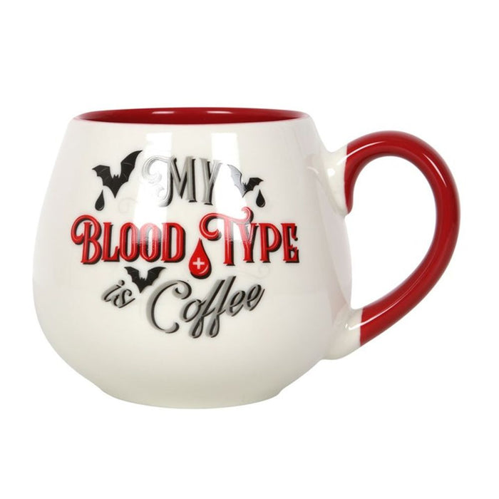 My Blood Type is Coffee Rounded Mug - The Gift Cabin UK