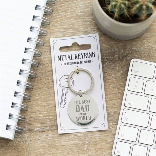 Best Dad in the World Keyring - The Gift Cabin UK