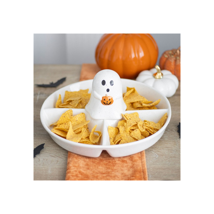 Ghost Chip & Dip Snack Dish - The Gift Cabin UK