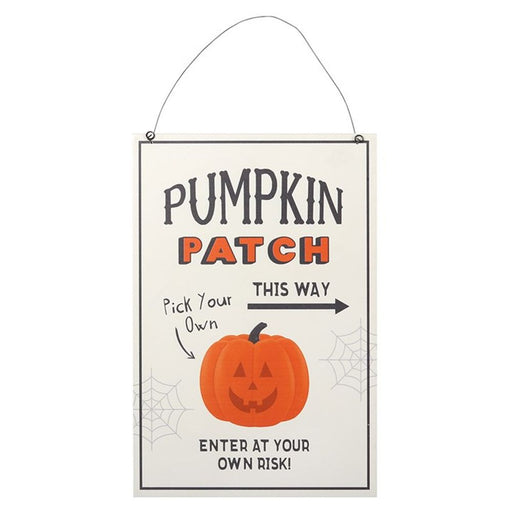 30cm Pumpkin Patch Hanging Sign - The Gift Cabin UK