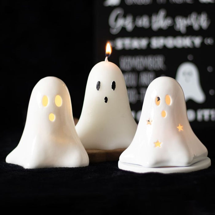 10cm Unscented Ghost Candle - The Gift Cabin UK