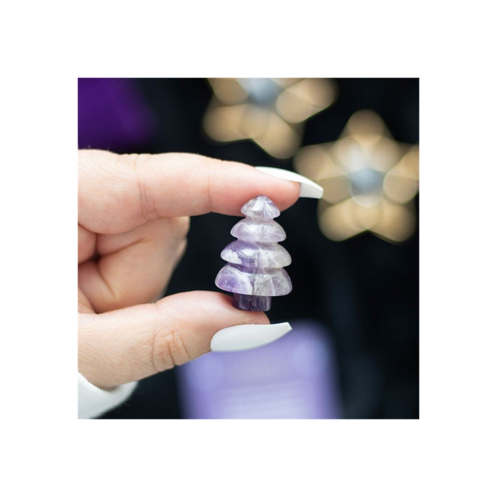 Amethyst Crystal Christmas Tree in a Bag - The Gift Cabin UK