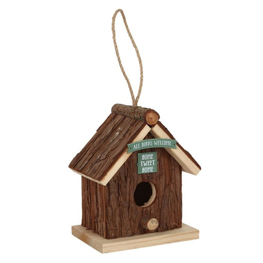 Wood Bark Bird House - The Gift Cabin UK