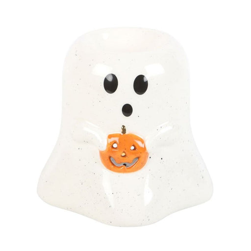 Ghost Shaped Oil Burner with Pumpkin - The Gift Cabin UK