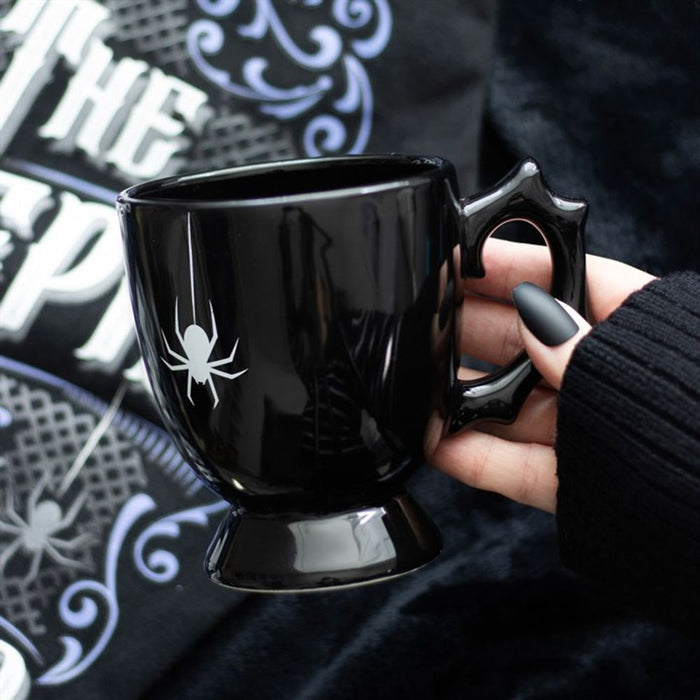 Black Spider Teacup - The Gift Cabin UK