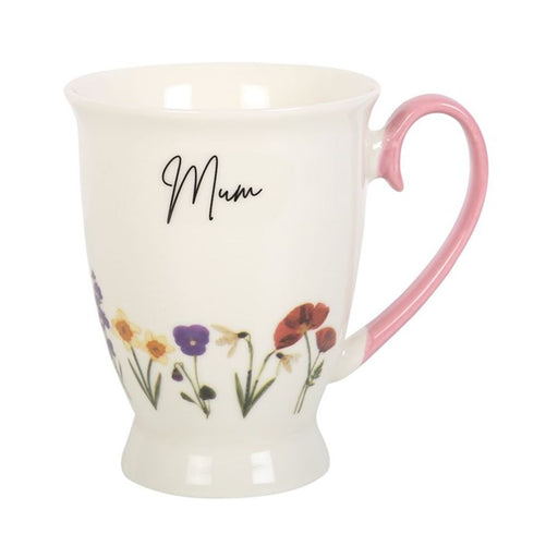 Mum Wildflower Pedestal Mug - The Gift Cabin UK