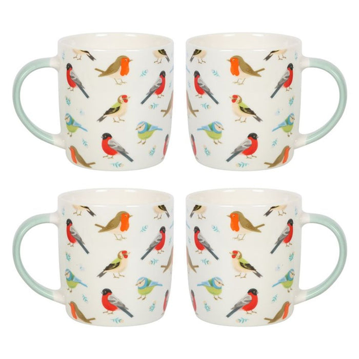 Set of 4 Garden Bird Mugs - The Gift Cabin UK