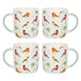 Set of 4 Garden Bird Mugs - The Gift Cabin UK