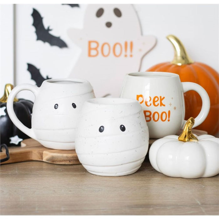 Peekaboo Ghost Rounded Mug - The Gift Cabin UK