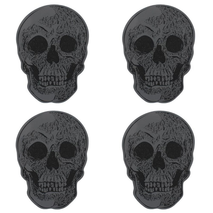 Set Of 4 Skull Coasters - The Gift Cabin UK