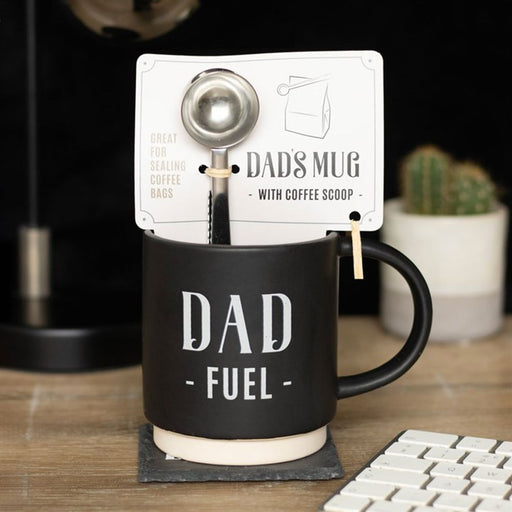 Dad Fuel Mug and Coffee Scoop Clip - The Gift Cabin UK