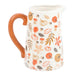 17cm Autumn Leaves and Pumpkins Ceramic Flower Jug - The Gift Cabin UK