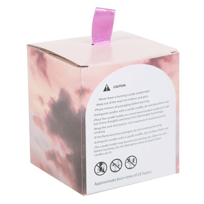 Gratitude Wild Rose Crystal Chip Candle - The Gift Cabin UK