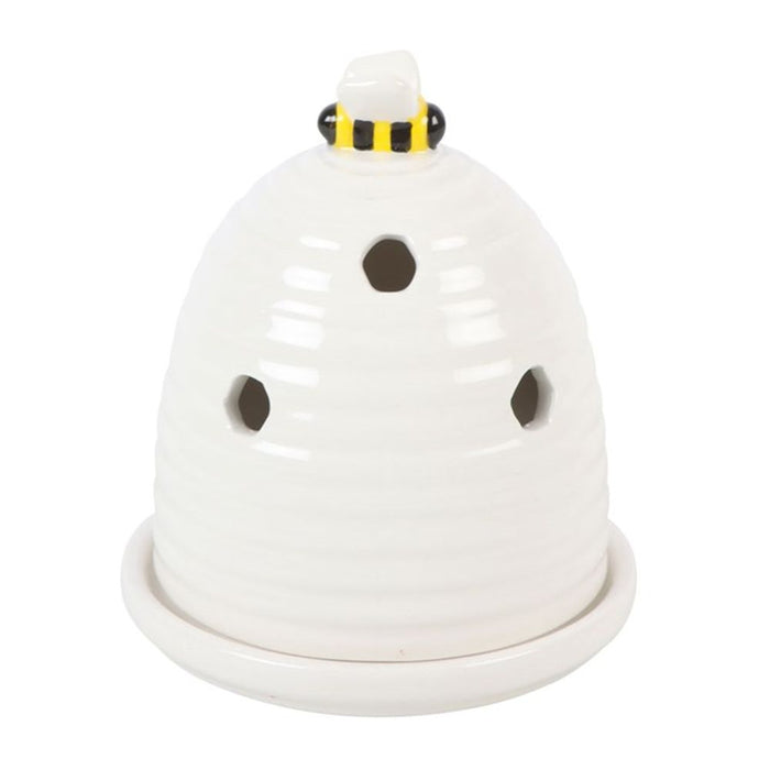 White Beehive Incense Cone Holder - The Gift Cabin UK