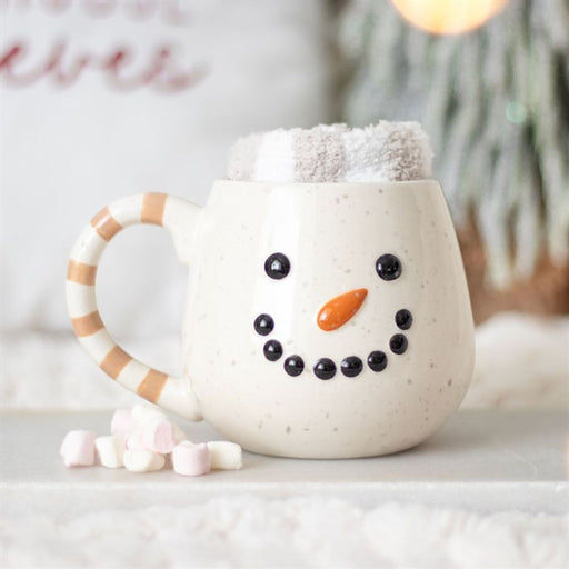 Snowman Mug and Socks Set - The Gift Cabin UK