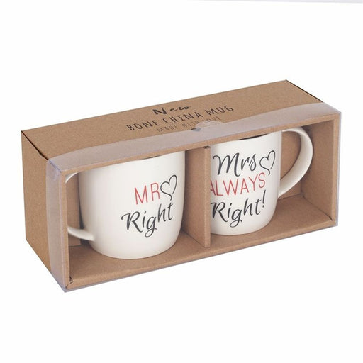 Set of 2 Mr & Mrs Mugs - The Gift Cabin UK