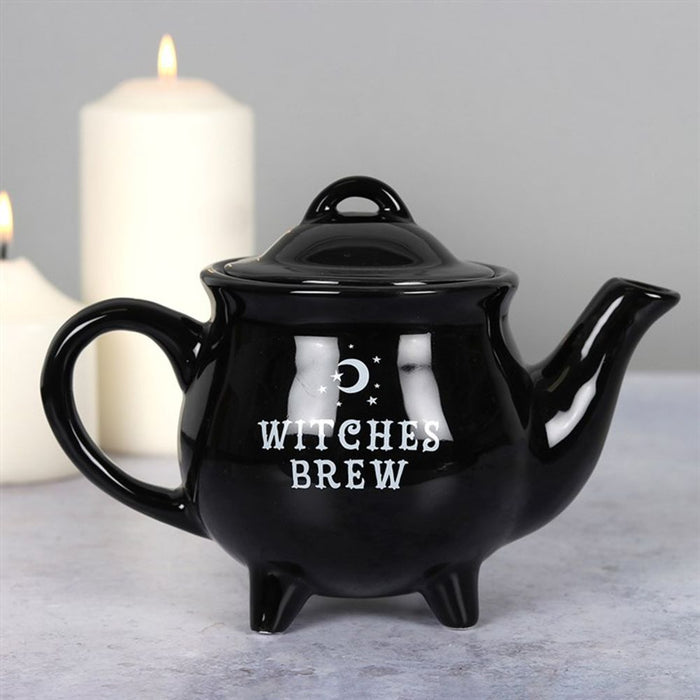 Witches Brew Black Ceramic Tea Pot - The Gift Cabin UK