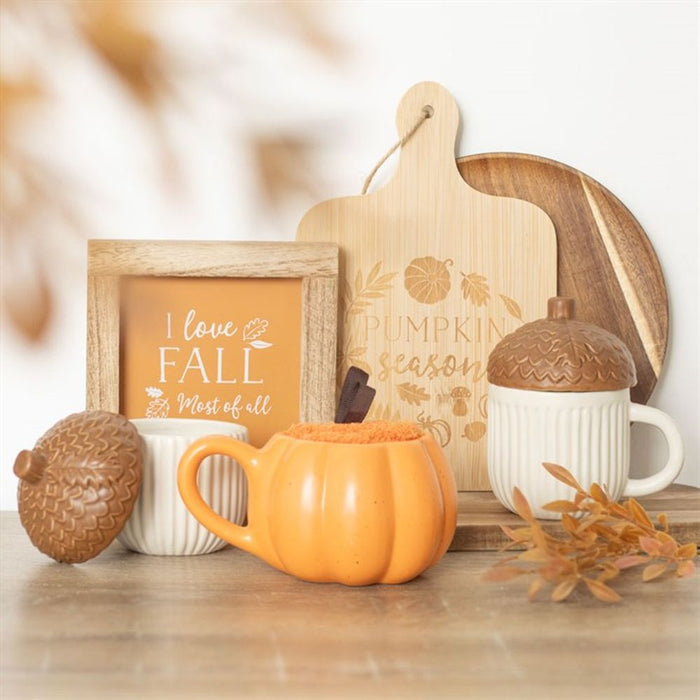 Pumpkin Shaped Mug and Socks Set - The Gift Cabin UK