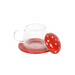 Glass Mushroom Mug and Saucer - The Gift Cabin UK