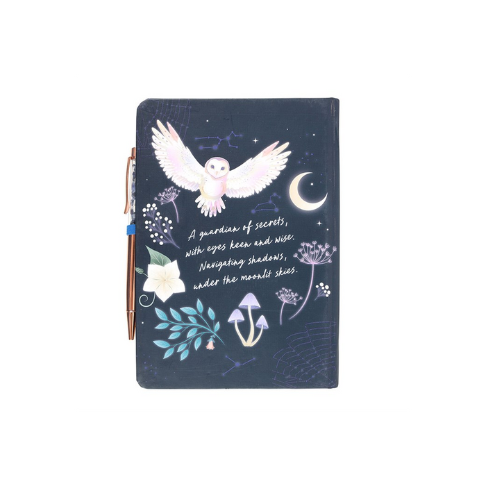 Night Owl Journal with Sodalite Pen - The Gift Cabin UK