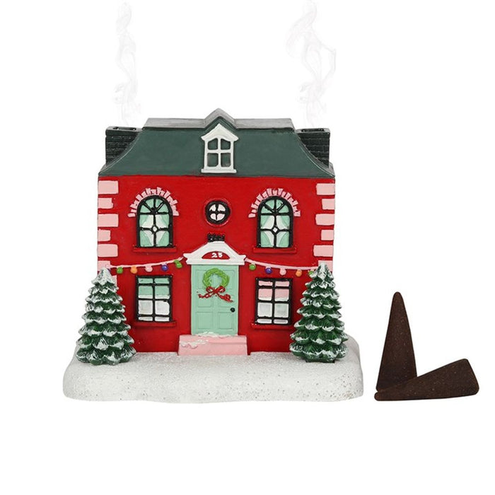 Christmas House Incense Cone Burner - The Gift Cabin UK