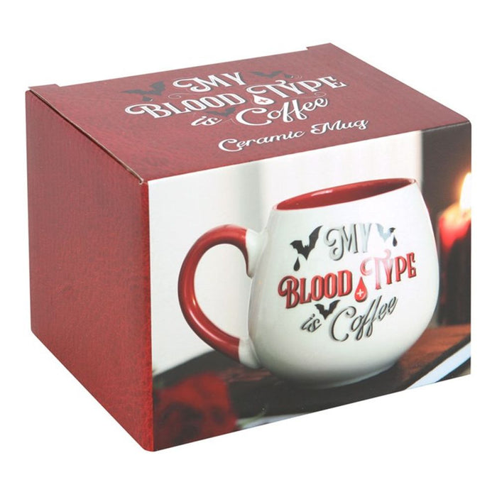 My Blood Type is Coffee Rounded Mug - The Gift Cabin UK