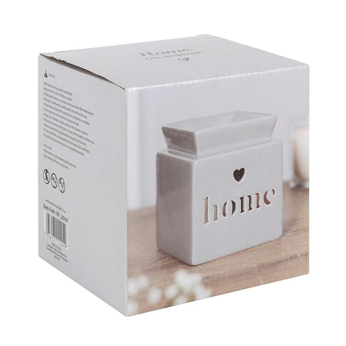 Grey Home Cut Out Oil Burner - The Gift Cabin UK