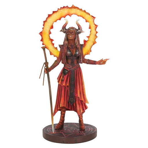 Fire Elemental Sorceress Figurine by Anne Stokes - The Gift Cabin UK