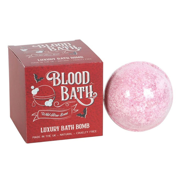 Blood Bath Wild Rose Bath Bomb - The Gift Cabin UK