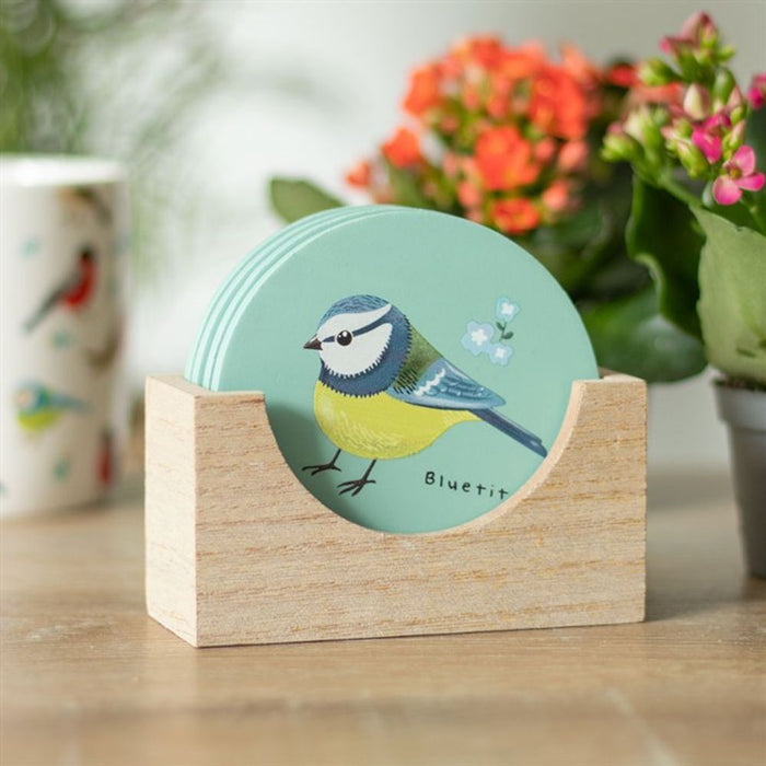 British Garden Birds Coaster Set - The Gift Cabin UK