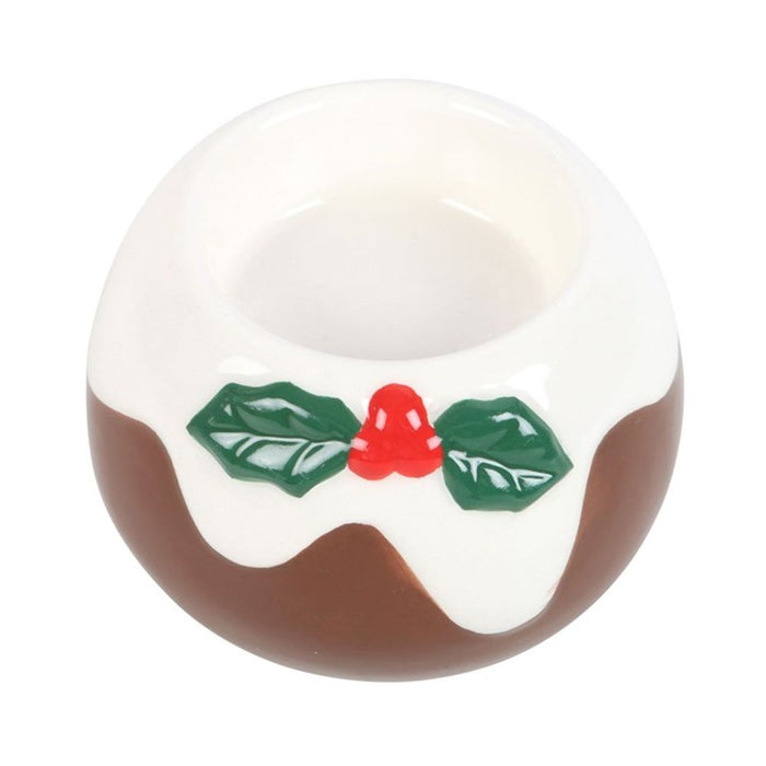 Christmas Pudding Tealight Candle Holder - The Gift Cabin UK