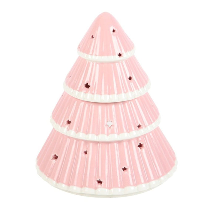 Pink Christmas Tree Oil Burner - The Gift Cabin UK