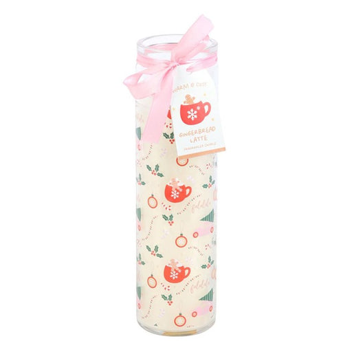 Sugarplum Fun Christmas Print Tube Candle - The Gift Cabin UK