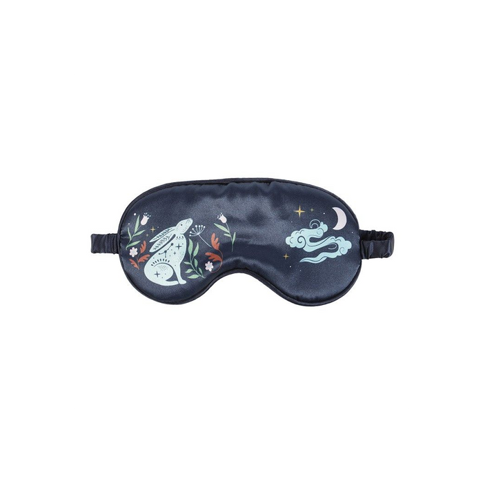 Midnight Hare Satin Sleep Mask - The Gift Cabin UK