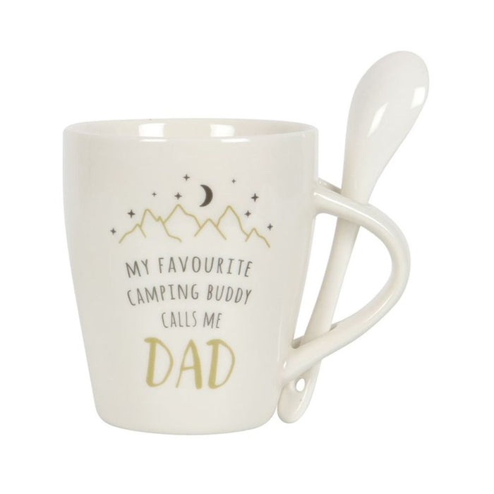 Dad Camping Buddy Mug and Spoon Set - The Gift Cabin UK