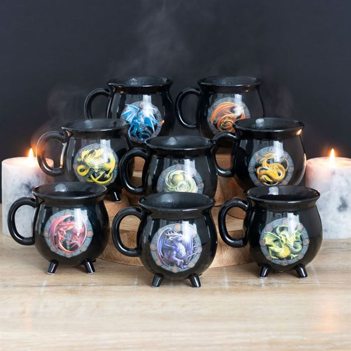 Mabon Colour Changing Cauldron Mug by Anne Stokes - The Gift Cabin UK