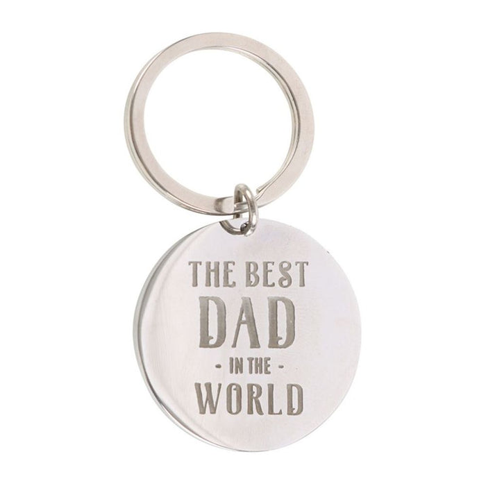 Best Dad in the World Keyring - The Gift Cabin UK