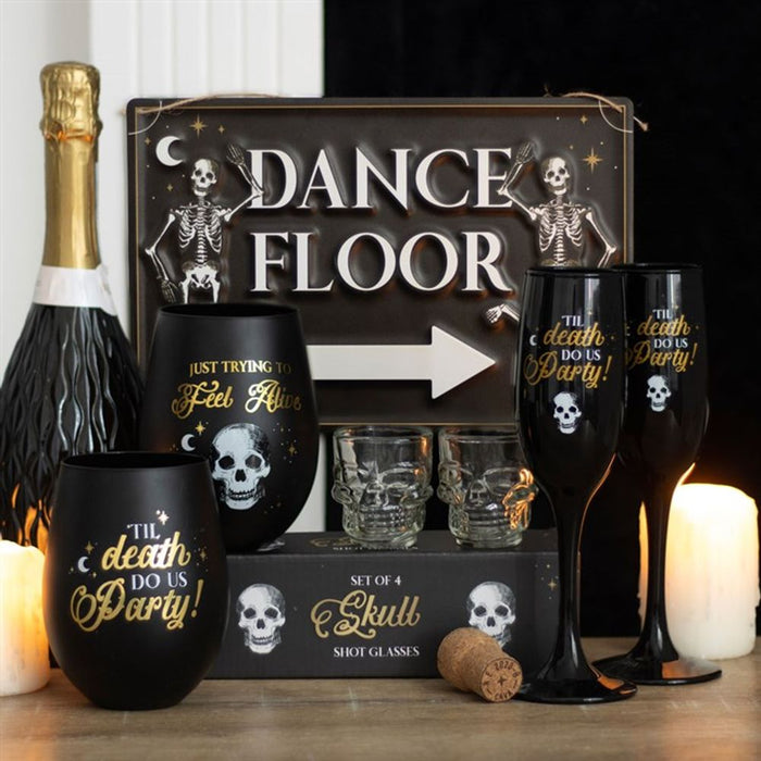 Til Death Do Us Party Champagne Flute Set - The Gift Cabin UK