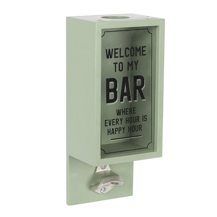 Green Garden Bar Bottle Opener Plaque - The Gift Cabin UK