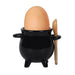 Cauldron Egg Cup with Broom Spoon - The Gift Cabin UK