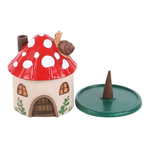 Mushroom House Resin Incense Cone Burner - The Gift Cabin UK